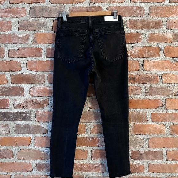 RE/DONE | High Rise Ankle Crop in Faded Black - Picture 5 of 10